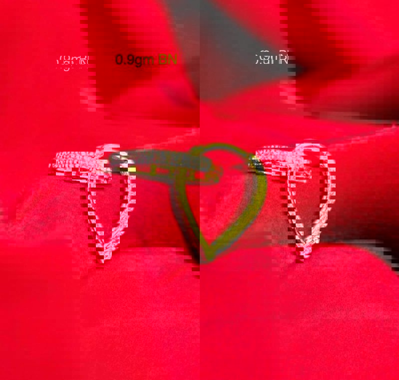 Gold Bali with stone