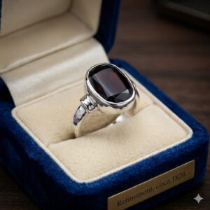Customized gemstone ring silver