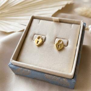 Pure gold 18ct kids earring
