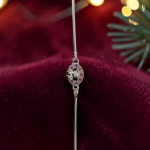 Rajyan jewellers 925 sterling silver kids teddy bear rakhi