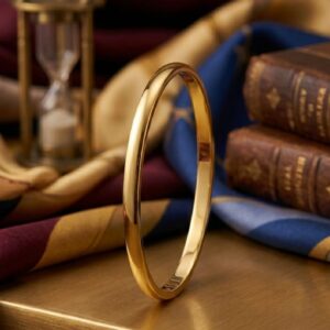 Pure silver rohdium bangle