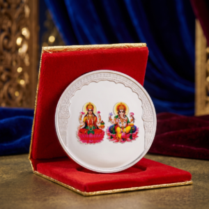 10g Silver Lakshmi Ganesh Coin, 999 Fine Purity