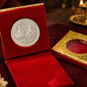999 Purity Silver Laxmi Ganesh Coin