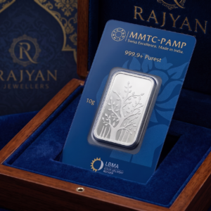 MMTC-PAMP 10g 999.9+ pure silver bar