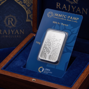 999.9+ pure silver bar-100gm